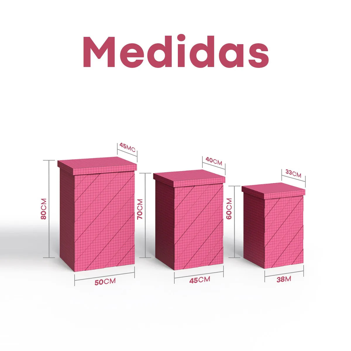 Trio de Mesa Dobrável Moderna
