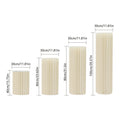 Mesa de papel efeito Sanfona 4pc - Marfim