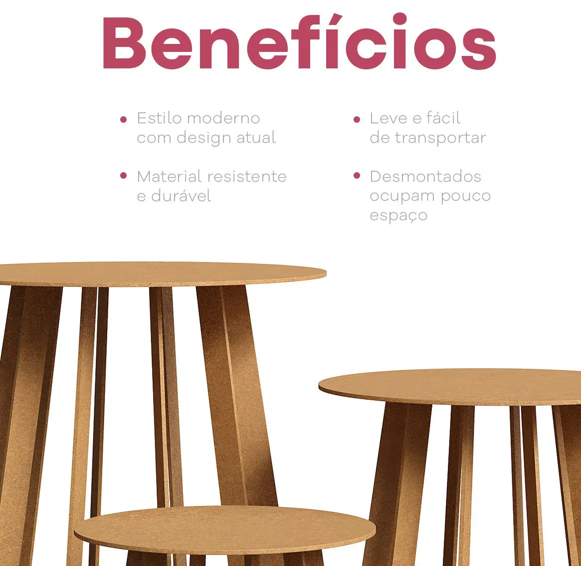 Trio de Mesa Ripada