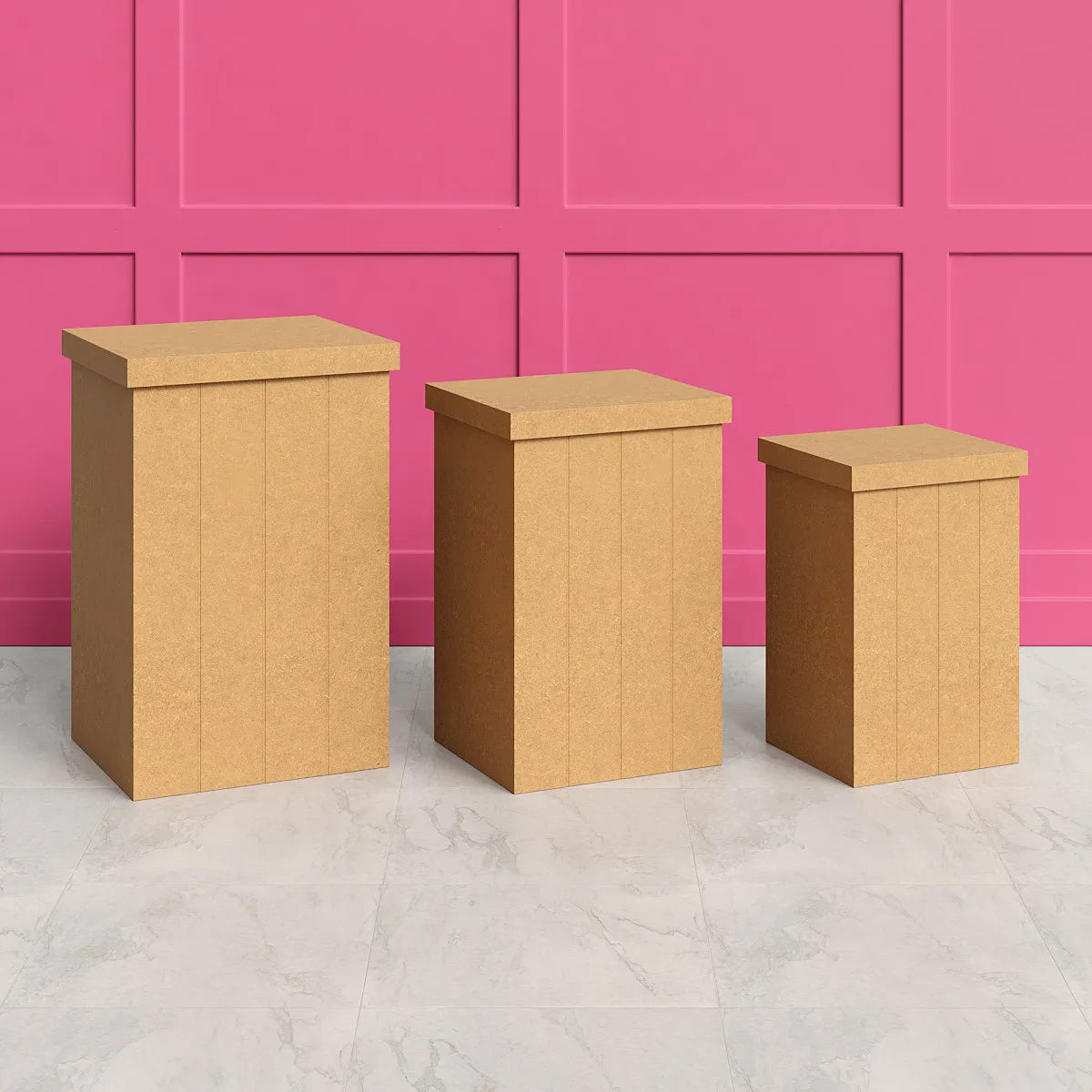 Trio de mesa ripada