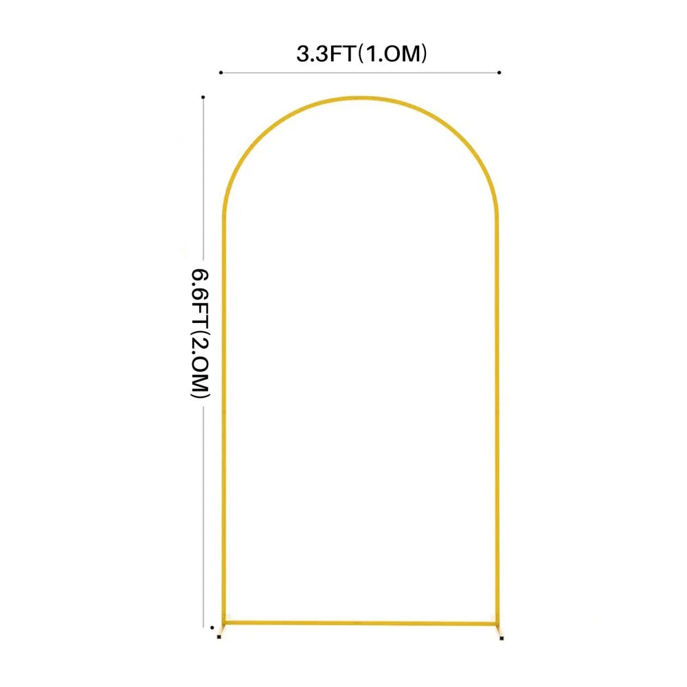 Premium Iron Wedding Arch,Stable & Protective Design,3 Size,Balloon Arch For Wedding Birthday Party Holiday Decoration, Event Metal Arch For Wedding Backdrop