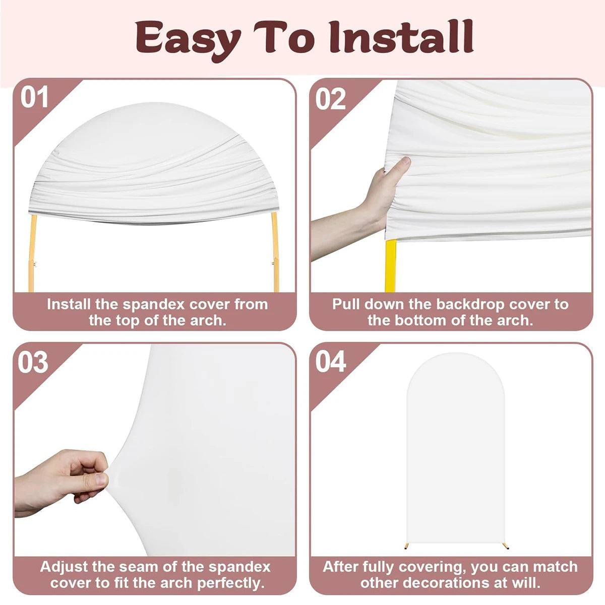 Painel Lateral Veste-Fácil romano Rosa fúsia