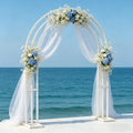 260CM Tall White Wedding Arch Stand Metal Backdrop Garden Arch Frame Pergola Stand Pergola Venues Party Decoration