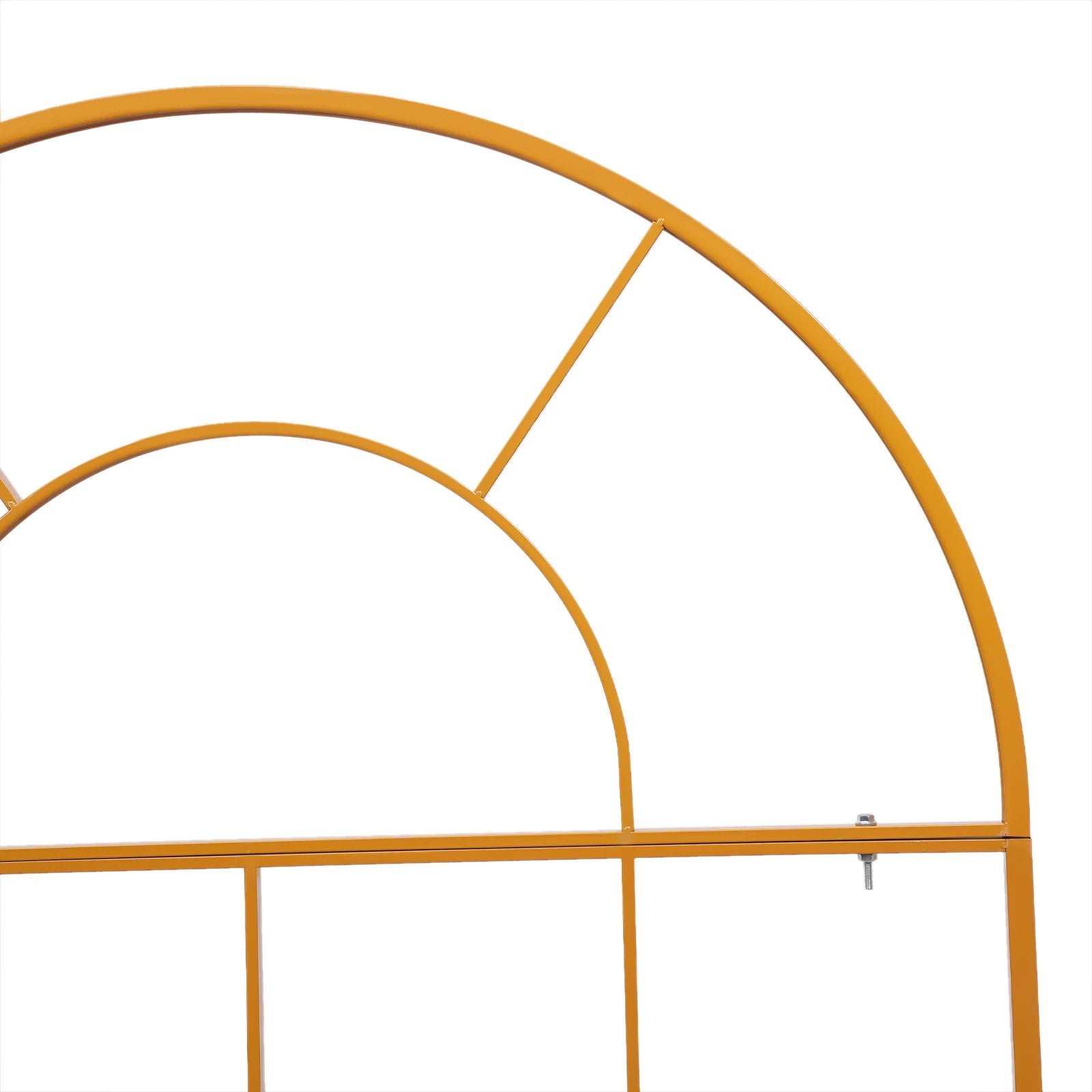 Metal Wedding Archway Backdrop Stand Galvanized Iron Free Standing Gold Durable Sturdy Easy Assemble Reusable