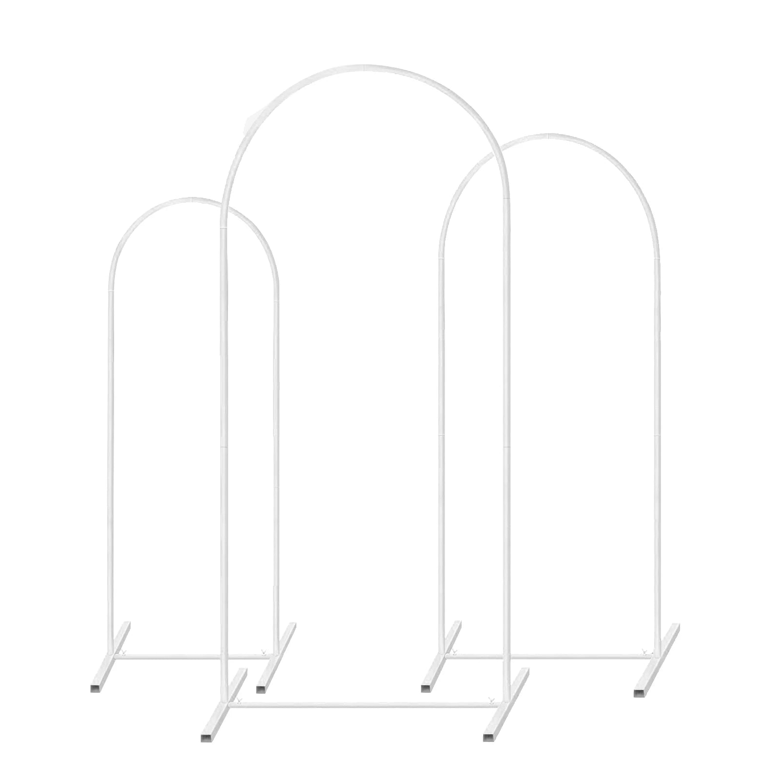 Wedding Arch Backdrop Stand Set of 3 Gold Metal Arch Backdrop Stand for Wedding Ceremony Baby Shower Birthday