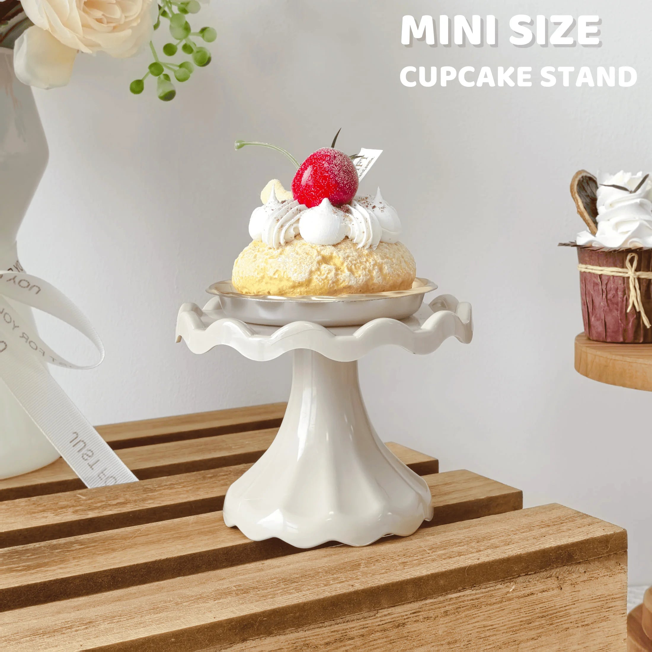 1Pc 4.7Inch Plastic Dessert Table Display Set, Cake Stands, Cupcake Holder, Serving Trays, Versatile Design for Birthday Parties
