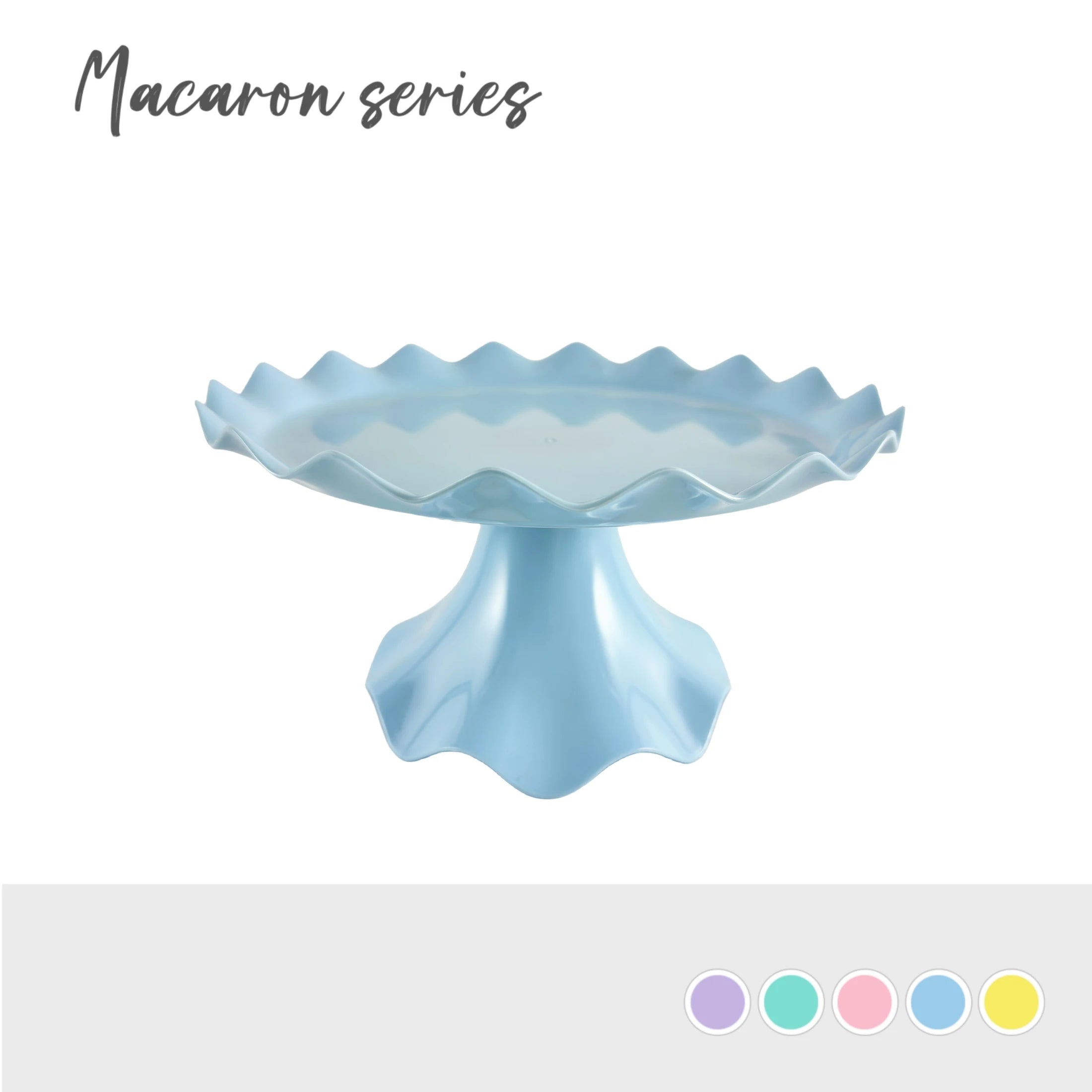 Colorful Round Cake Stand Cake Holder Dessert Stand plastic Plate For Wedding Birthday Party Decorations Cupcake Display