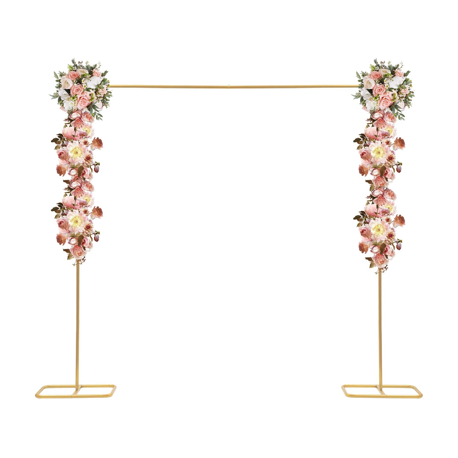 200*210cm Wedding Flower Stand, Metal Wedding Flower Stand, Backdrop Stand for Parties and Events