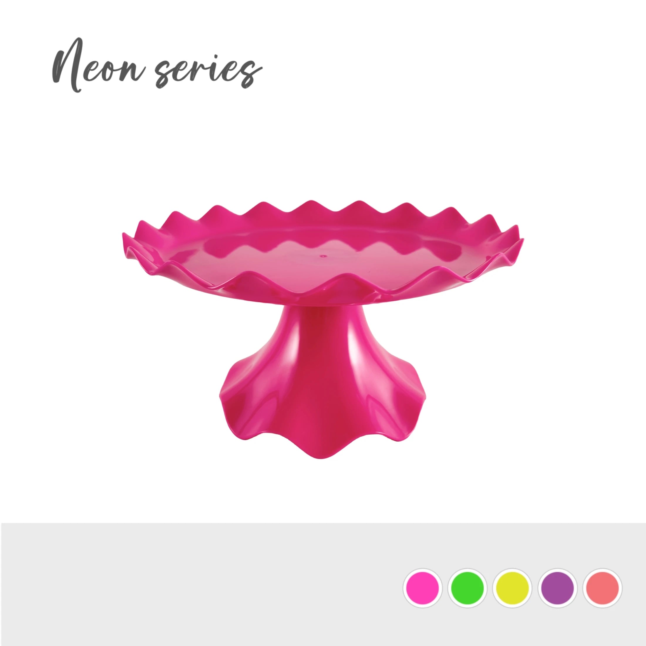 Colorful Round Cake Stand Cake Holder Dessert Stand plastic Plate For Wedding Birthday Party Decorations Cupcake Display