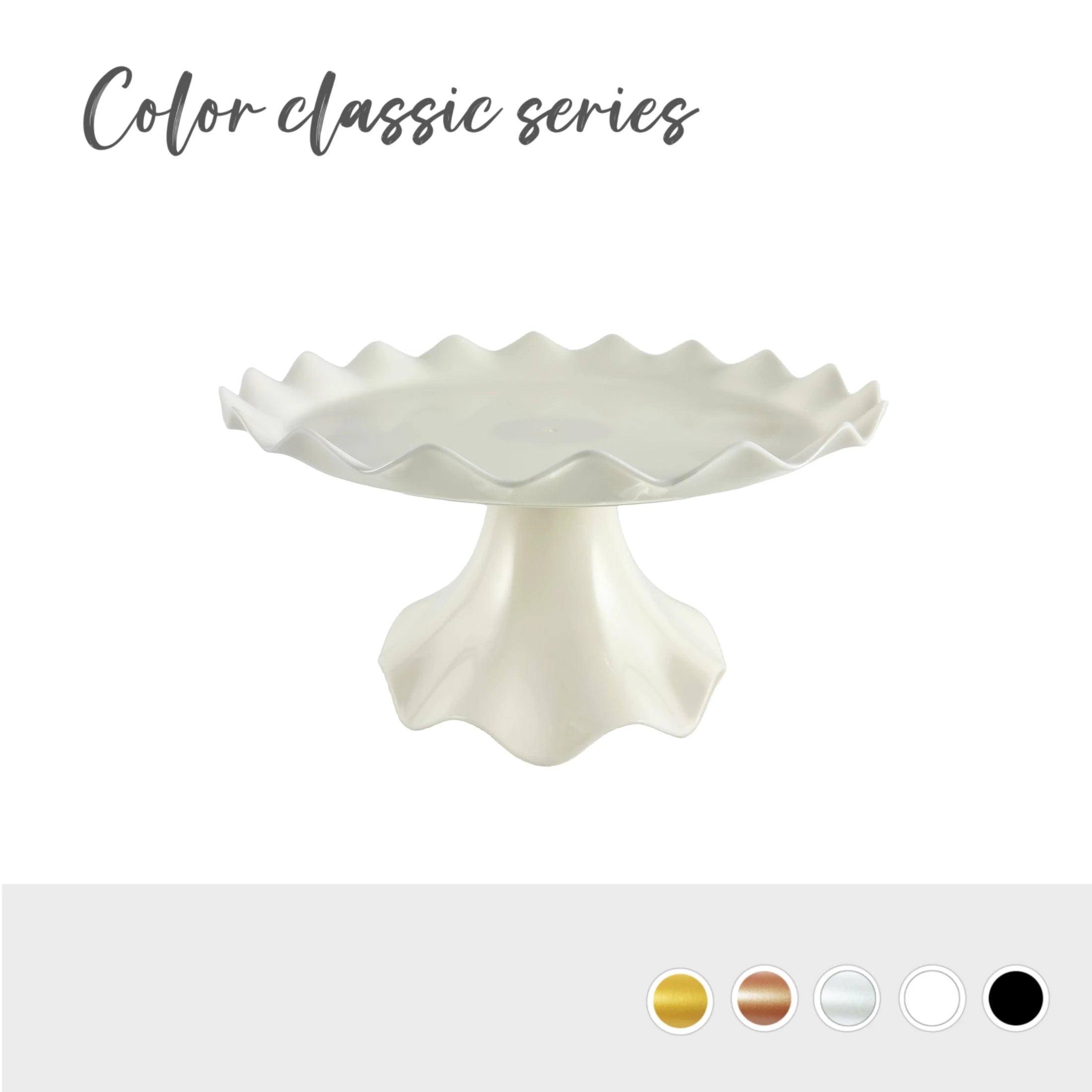 Colorful Round Cake Stand Cake Holder Dessert Stand plastic Plate For Wedding Birthday Party Decorations Cupcake Display