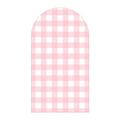 Painel Lateral Veste-Fácil Xadrez Rosa e Branco