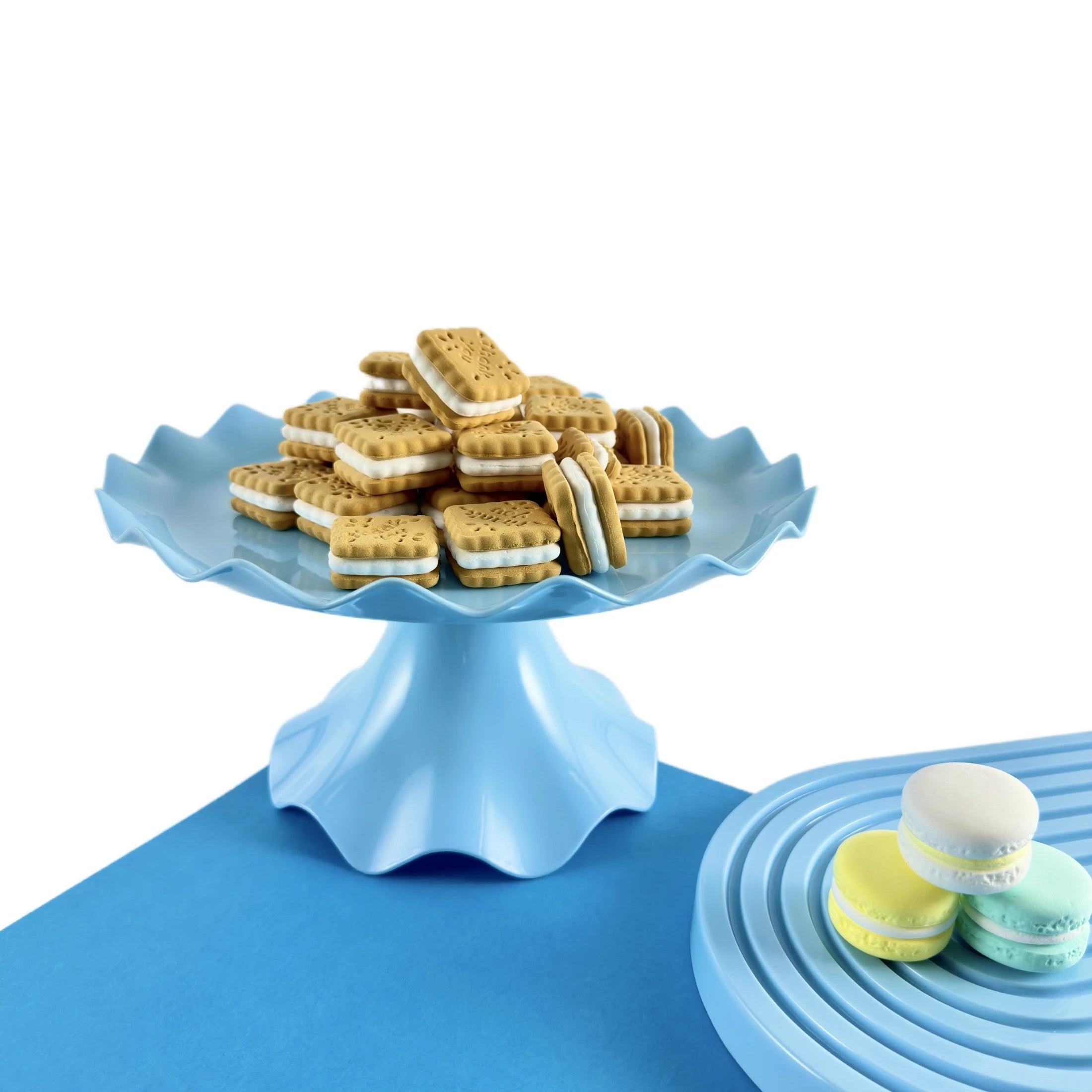 Colorful Round Cake Stand Cake Holder Dessert Stand plastic Plate For Wedding Birthday Party Decorations Cupcake Display